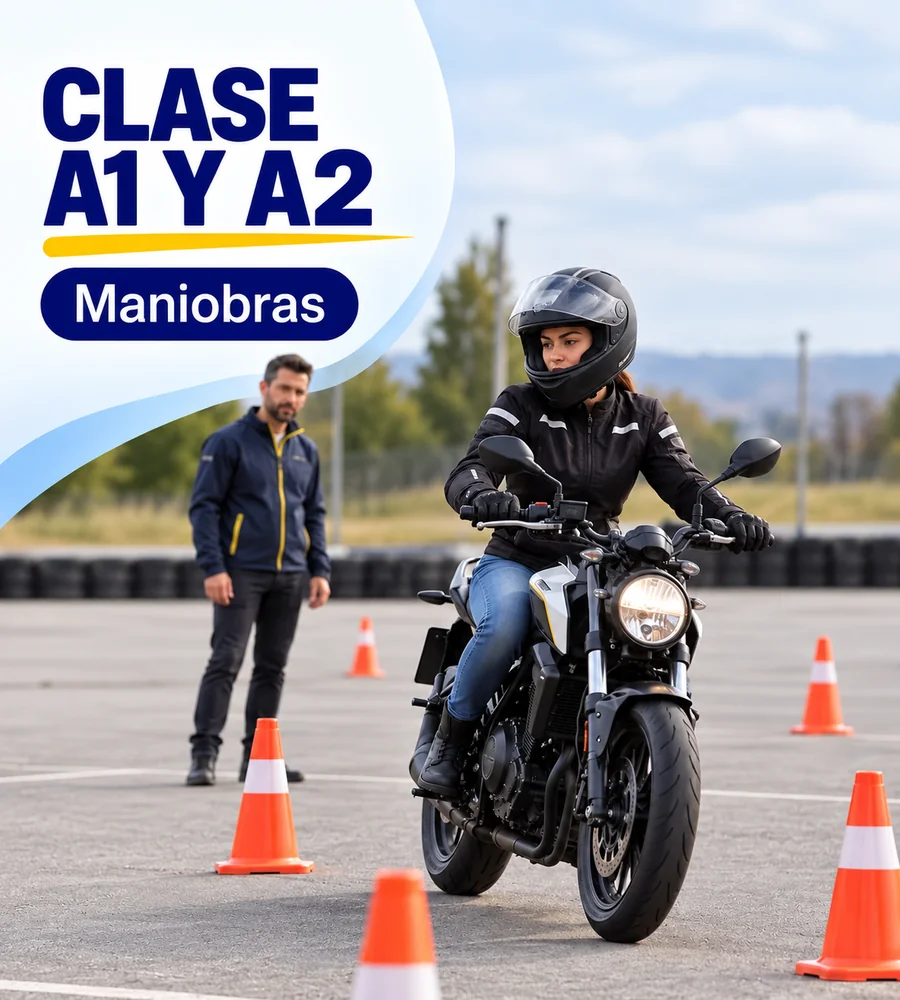 Permiso A1 y A2  | Clase de maniobras