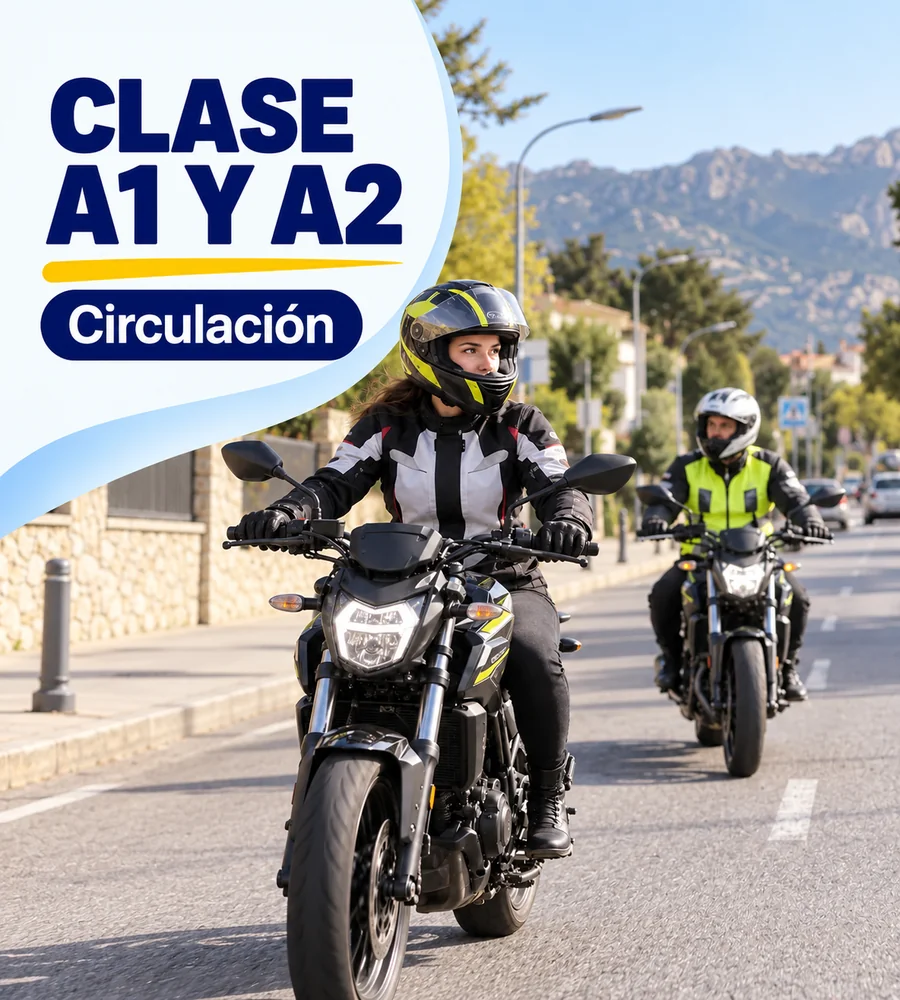 Permiso A1 y A2  | Clase de circulación