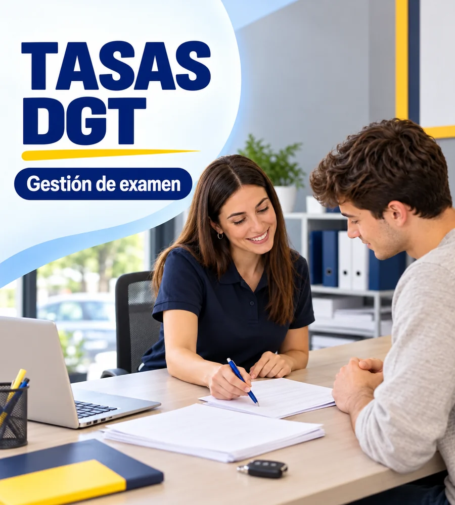 Tasas DGT y gestión de examen